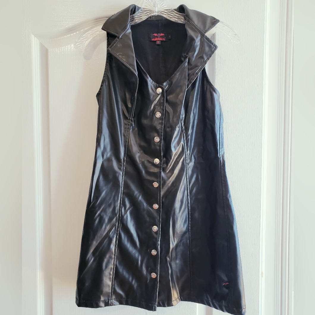 Tripp Nyc Vintage Faux Leather Dress
